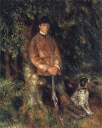 Alfred Berard and his Dog renoir